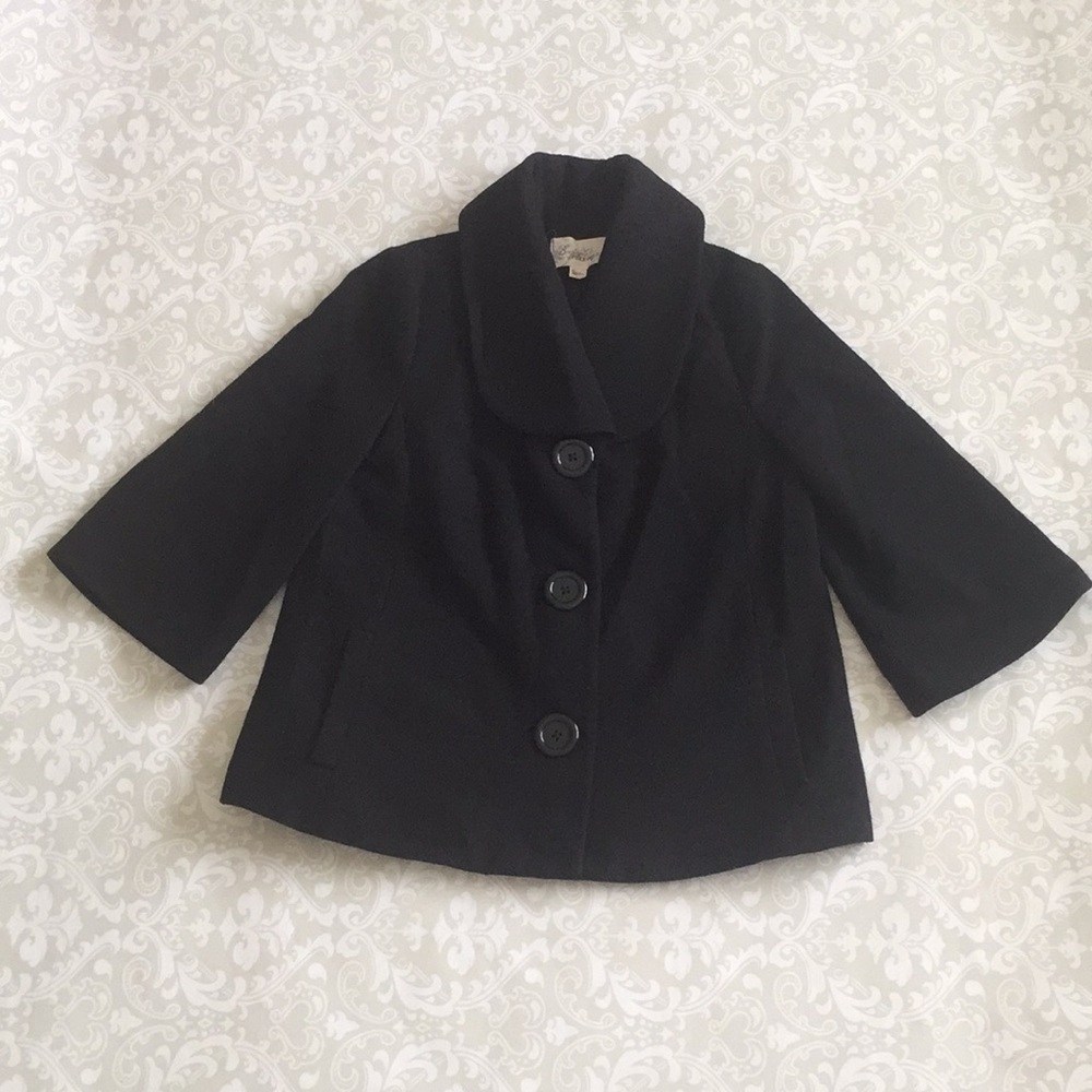 Forever 21 Black Peacoat